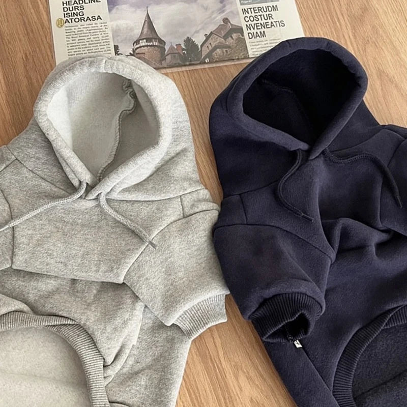 Warm Dog Hoodies Soft Fleece Pet Clothes for Small Medium Dogs Comfortable Puppy Clothes Yorkshire Chihuahua Costumes Pet Supply