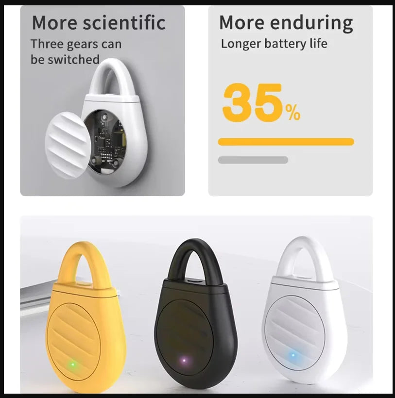 Lenovo ultrasone elektronische muggenwerende lamp voor buiten, draagbare intelligente automatische muggenwerende hanger voor kamperen