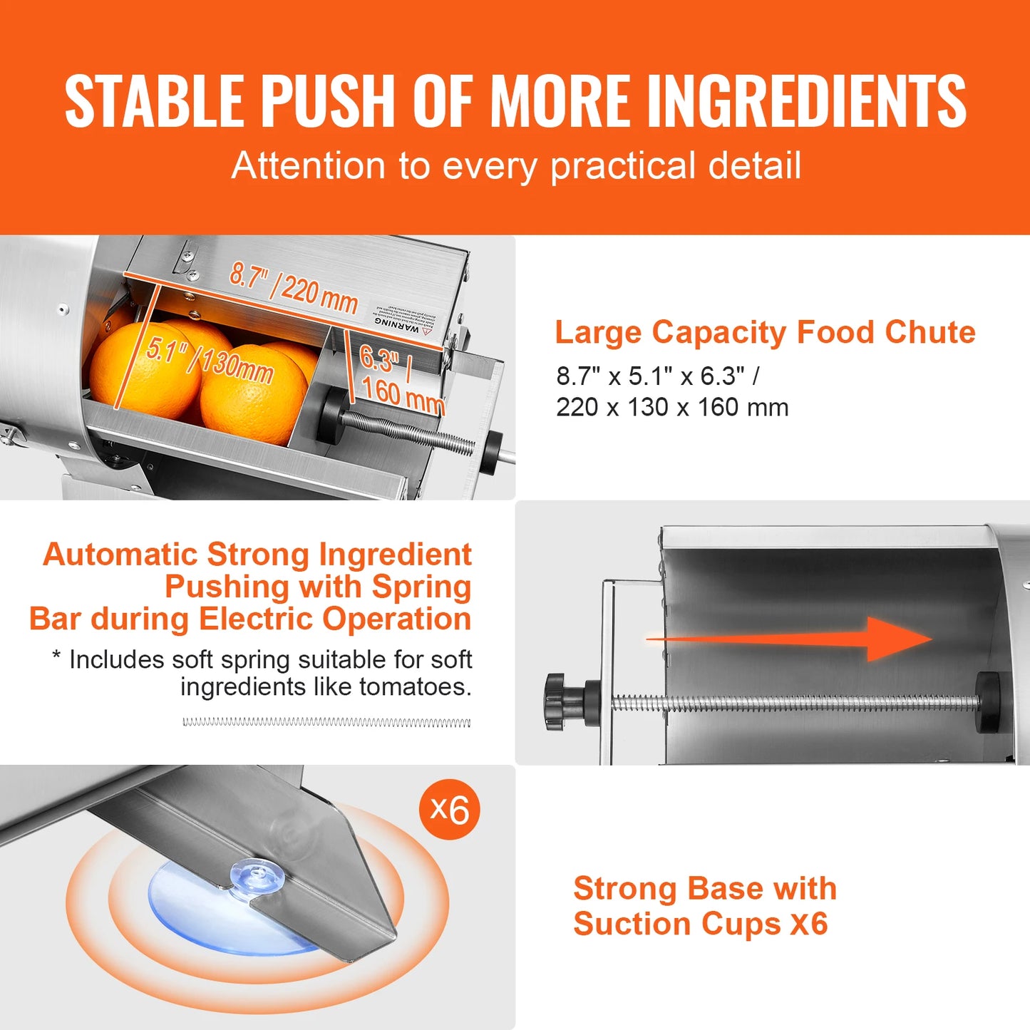 SucceBuy Electric Vegetable Slicer 0-12mm Thickness Adjustable Commercial Slicer Machine Convertible to Manual Food Cutter