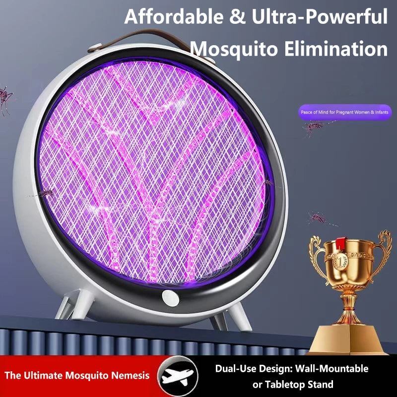 Lenovo 2-in-1 muggendodende lamp, voor binnen en buiten, UV-insectenverdelger, oplaadbare elektrische insectenvanger via USB voor thuis