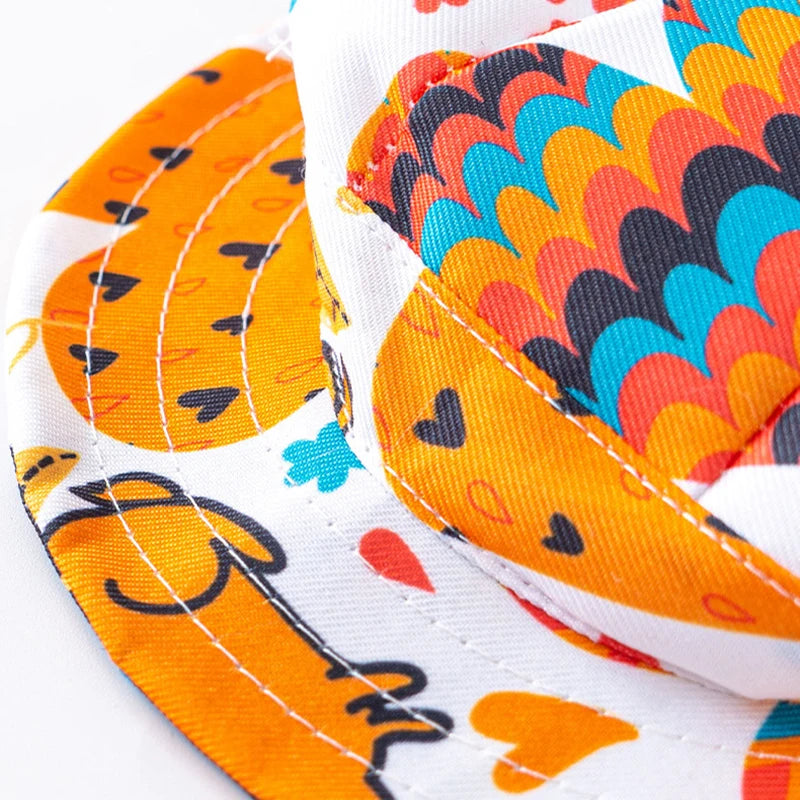 djustable Pet Dog Sun Hat Cute Printed Cat Bucket Hat for Lightweight Pet  Cap for Small Medium Dogs Cats Outdoor Pet Cap