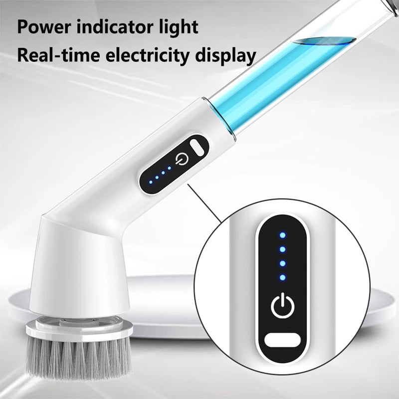 Multifunctional Electric Soap Brush Wireless Waterproof Handheld Strong Brush Floor Sweep & Cleaning Tool Without Dead Corners