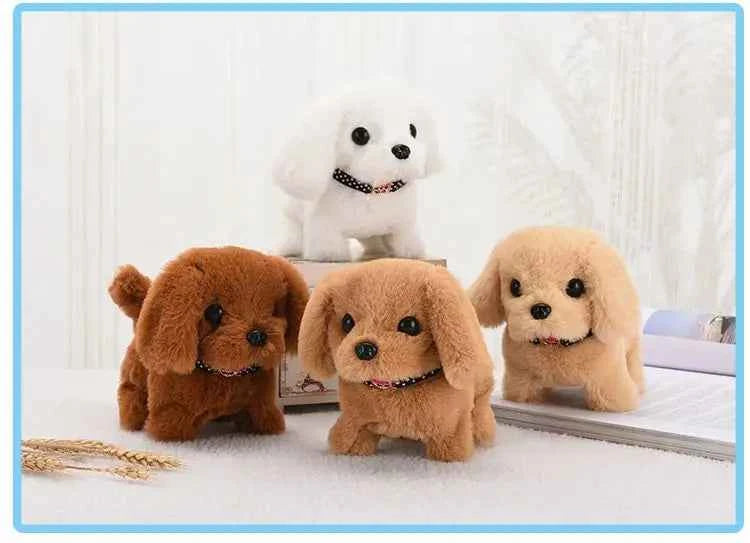 Electronic Puppy Plush Toy - Interactive Barking and Wagging Tail Plush Dog Toy for Kids, Perfect Gift for Boys and Girls