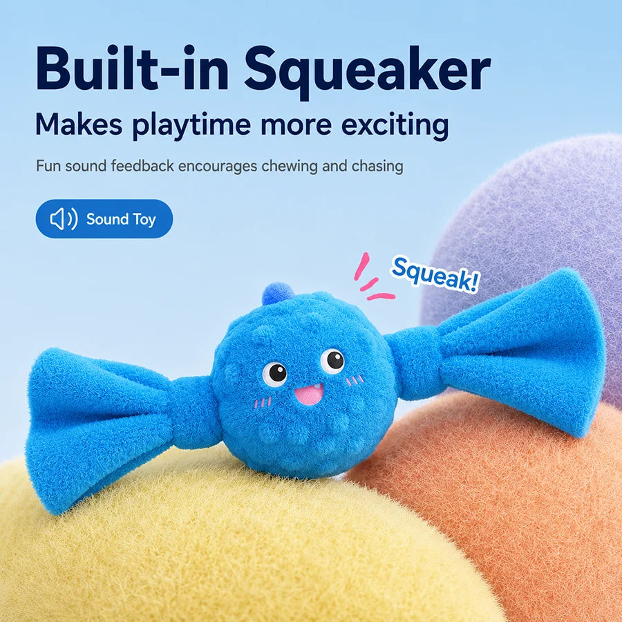 Plush Dog Toy Bouncy Ball Squeaky Pet toys for Small Medium Dogs Washable Interactive Chew Toy Puppy Toys Dog Accessories