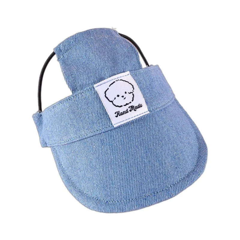 Dog Hat with Ear Holes Adjustable Baseball Cap for small medium dogs Sun Hat Outdoor Hiking Pet Hat Dog Accessories