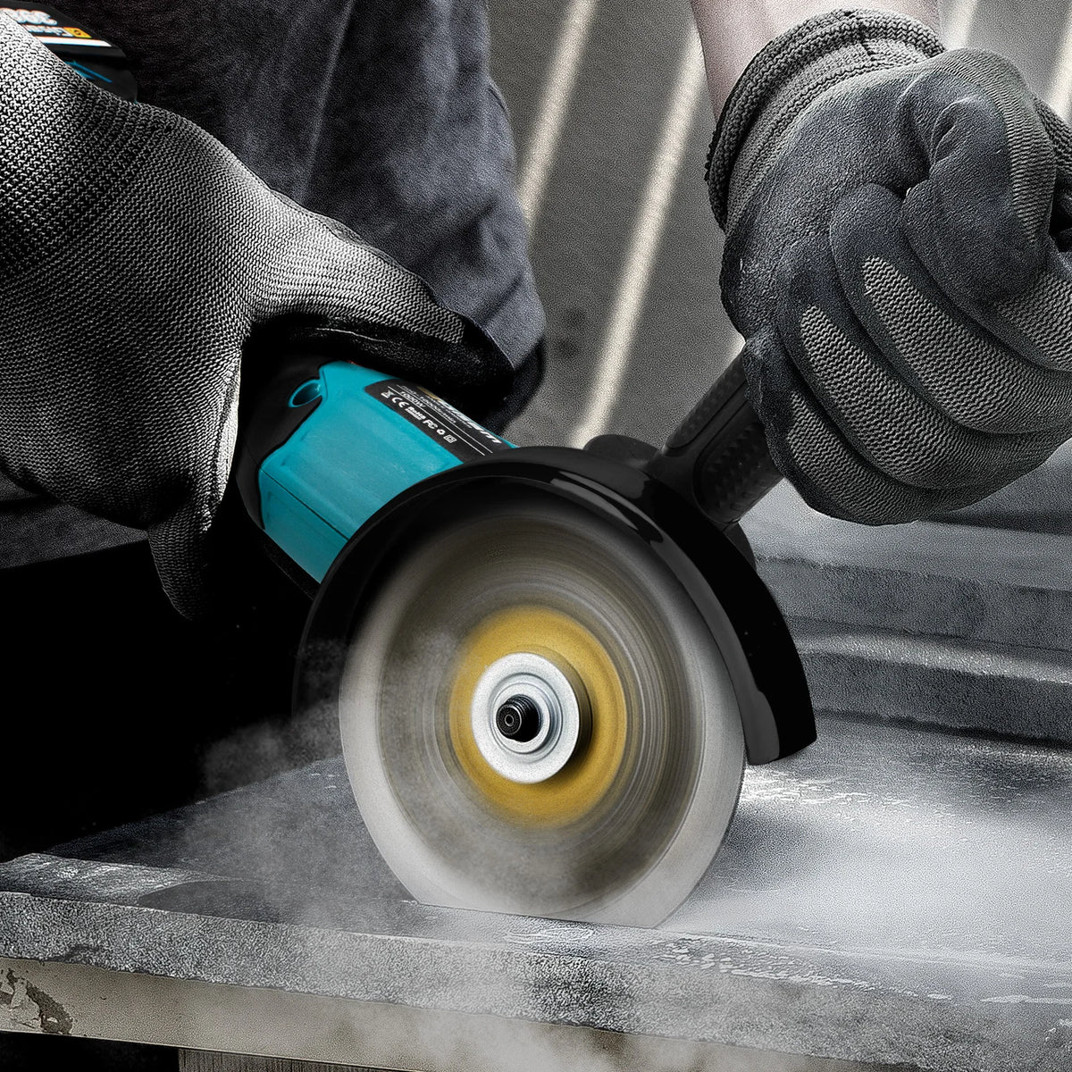 Gisam 125MM Borstelloze Elektrische Haakse Slijper Variabele Snelheid M14 Doorslijpmachine Houtbewerkingsgereedschap voor Makita 18v Accu
