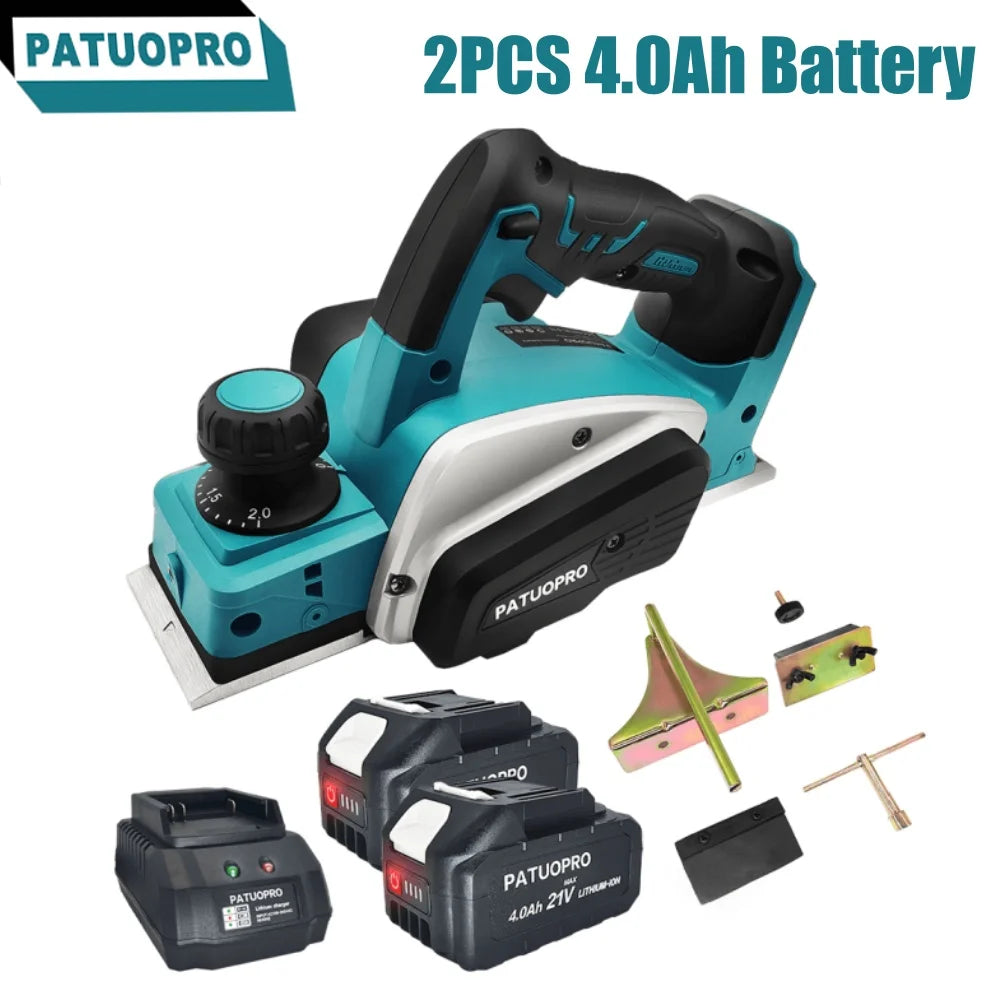 82 mm draadloze elektrische handschaafmachine 15000 tpm oplaadbaar elektrisch houtsnijgereedschap voor doe-het-zelf meubels voor Makita 18V-accu
