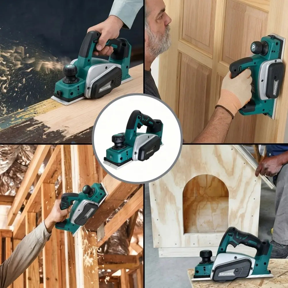82 mm draadloze elektrische handschaafmachine 15000 tpm oplaadbaar elektrisch houtsnijgereedschap voor doe-het-zelf meubels voor Makita 18V-accu