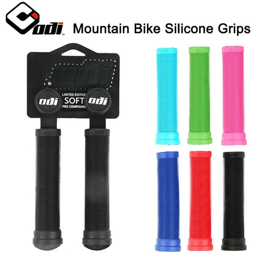ODI MTB Bicycle Handlebar Grips Soft Silicone Handle Cover Downhill BMX Street Climbing Bike Balance Bike Extreme Cycling Grip