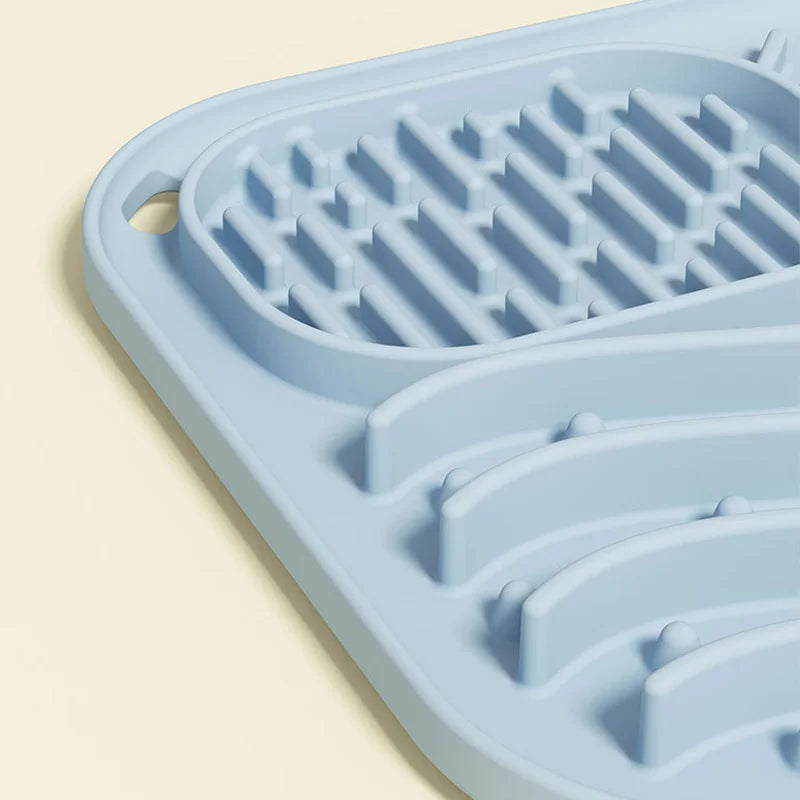 Silicone Pet Slow Feeder Mat Anti-choking Pet Lick Mat for Dogs Non-slip Dog Slow Food Plate with Suction Cups Pet Supplies