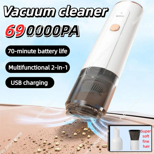 2026 690000PA Small Car Handheld Vacuum Cleaner for Smoking Dust Coffee Powder Multifunctional 2-in-1 Desktop Vacuum Cleaner