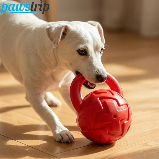 TPR Dog Squeaky Toy Pet Chew Toy for Small Medium Dogs Bite-resistant Interactive Puppy Ball Toy Dog Accessories