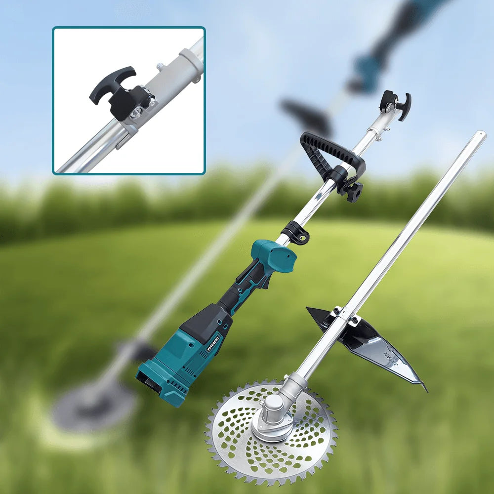 9 inch borstelloze snoerloze grasmaaier elektrische grassnijder trimmer in lengte verstelbaar tuingereedschap voor Makita 18V accu