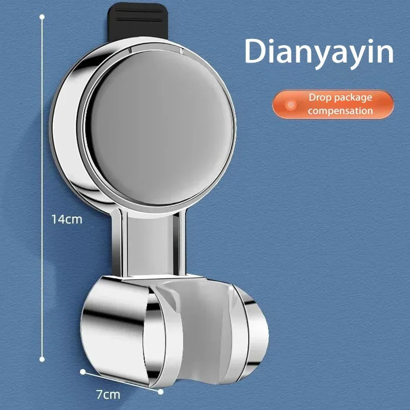 Bath Shower Holder Support Mural Douche Suction Cup Adjustable Handheld Wall Mounted Large Shower Head Supports Relocatable