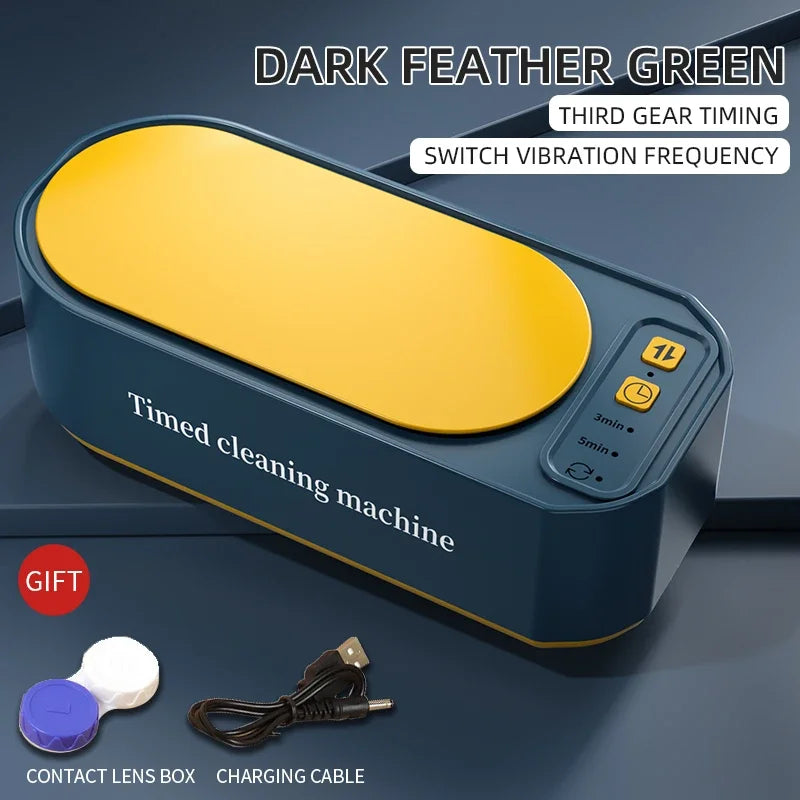 250mAh ultrasone reinigingsmachine voor sieraden, brillen en tandenborstels met timer, 3 standen, 360° hoogfrequente ultrasone dieptereiniging 2026