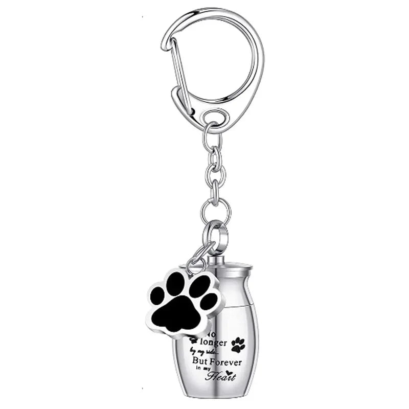 Pet Urn Keychain Dogs Ashes Keepsake Pet Hair Storage Jar Souvenir for Rabbit Kitty Bunny Dogs Pet Supplies