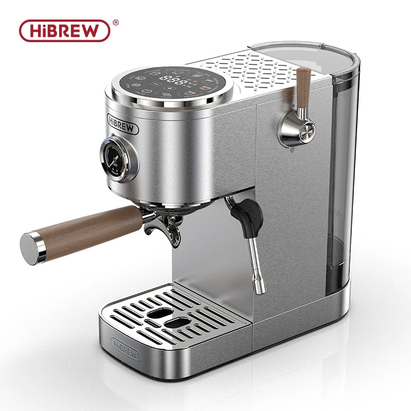 HiBREW Halfautomatische espressomachine met one-touch Americano, instelbare temperatuur, 20 bar, koude koffiezetapparaat, cappuccino H13