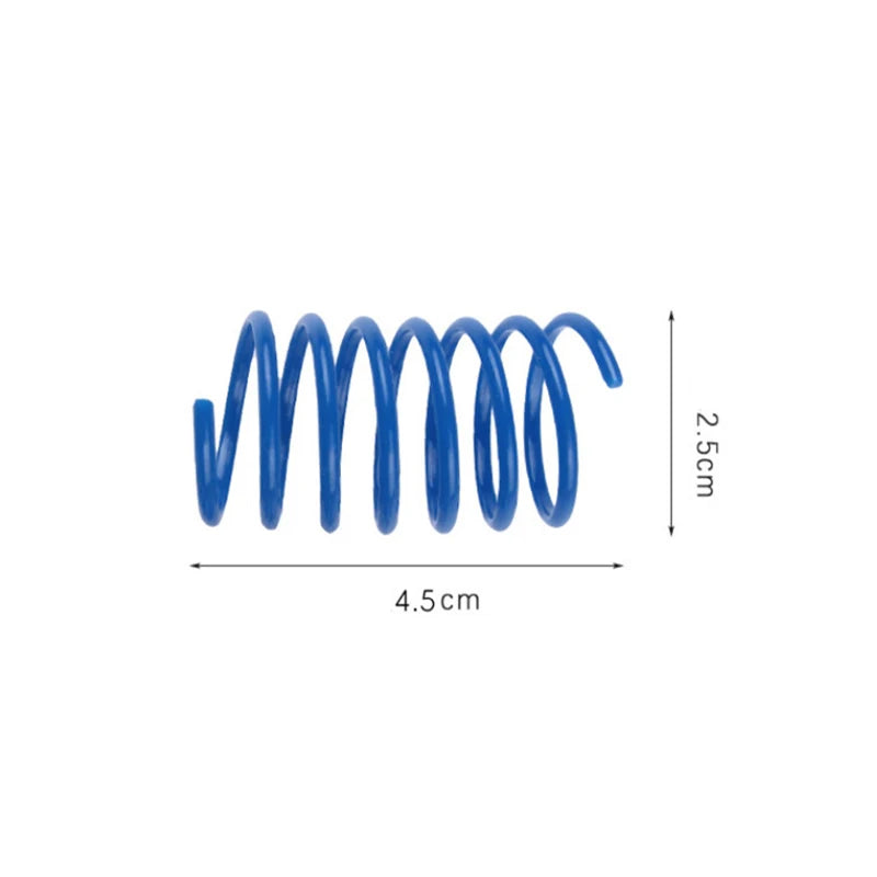 50PCs Interactive Cat Toy Cat Spring Toys for Cats Kitten Cat Funny Toys Colorful Coil Spiral Springs Cat Accessories