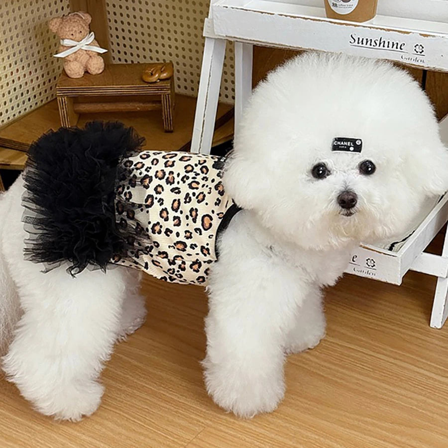 Summer Breathable Dog Dresses Thin Pet Dog Skirts for Small Dogs Cats Puppy Sweet Dress Chihuahua York Clothing Pet Supplies