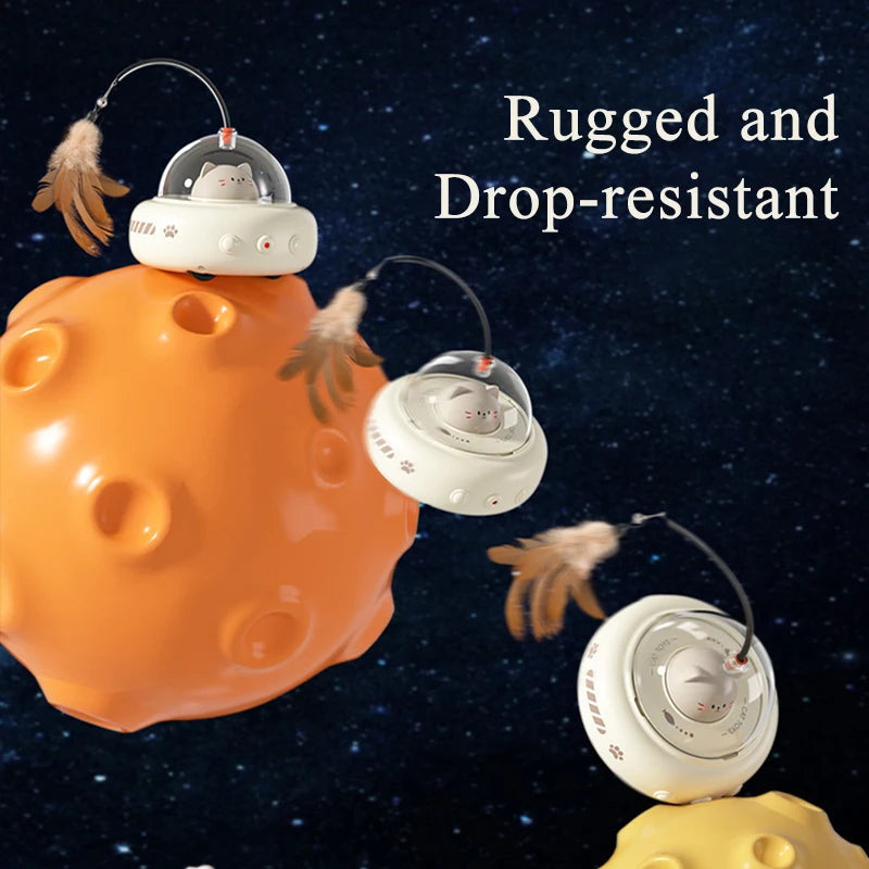 Smart Cat Laser Toy 2 in 1 Teaser Stick with Bell - Electric Moving Feather Kitten Toy for Cats - Quality Shopping Centre