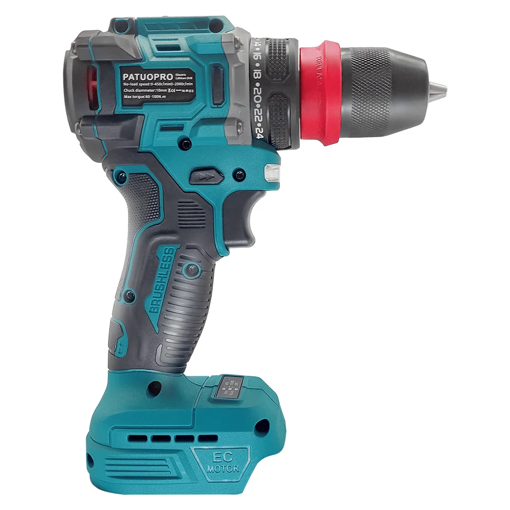 10mm New 2In1 Rechargeable Electric Screwdriver Cordless Drill Lithium Battery Multifunctional Power Tool For Makita 18V Battery