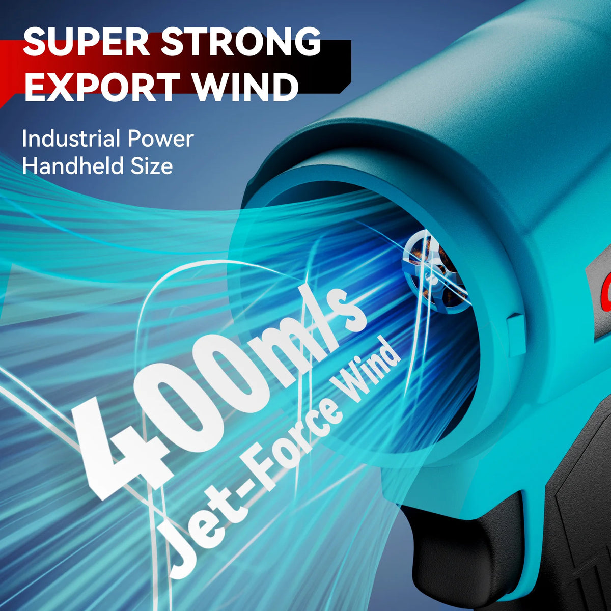300.000 tpm borstelloze elektrische turboventilator 400 m/s handheld luchtblazer bladblazer stofblaasgereedschap voor Makita 18V-accu