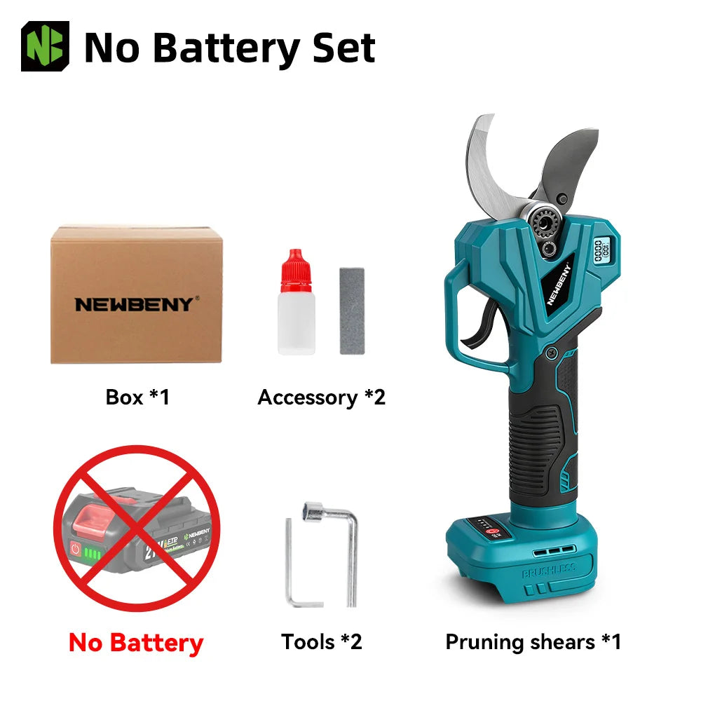 YOFIDRA 60MM Borstelloze Elektrische Schaar 4 Versnellingen Instelbare Snoeischaar Draadloos Elektrisch Gereedschap voor Makita Accu
