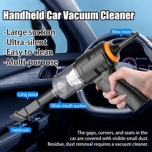 New Car mounted vacuum cleaner, wireless high suction, blowing and suction dual-use, small mini charging, handheld integrated