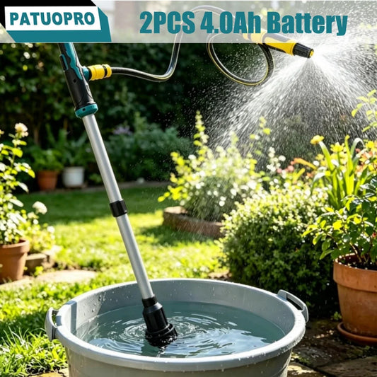 PATUOPRO Cordless Water Pump Portable Stick Transfer Pump Multifunctional Garden Watering Power Tool For Makita 18V Battery