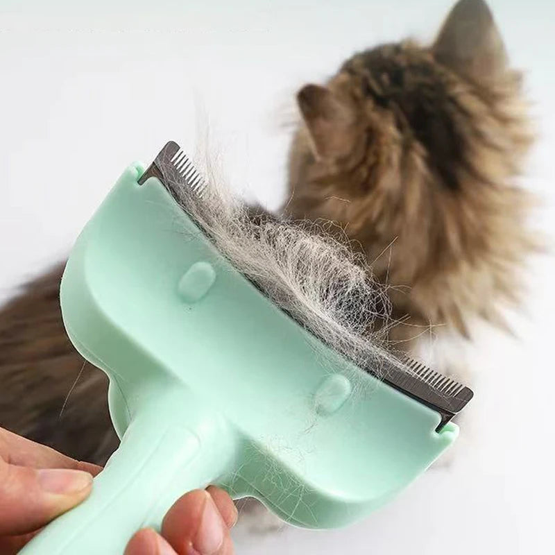 Curved Pet Dog Knotting Comb Cat Hair Remover Pet Needle Brush for Cats Dogs Anti-Knotting Cat Combs Pet Grooming Supplies