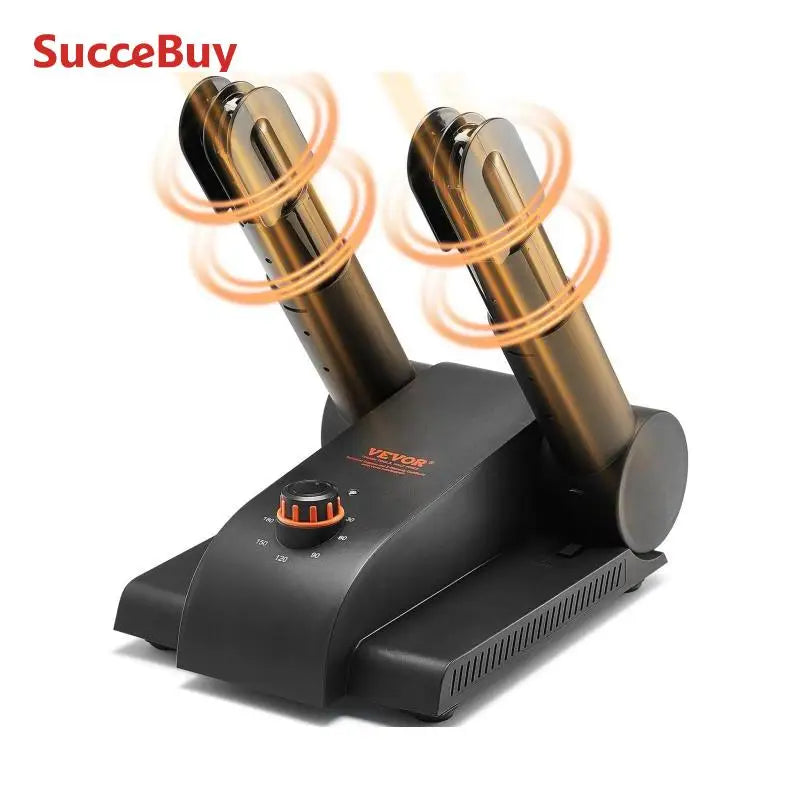SucceBuy 180° Foldable 2/4Tubes Shoe Dryer Portable Boot Dryer w/ Timer & Blower for Snow Boots Leather Shoes Canvas Shoes Socks