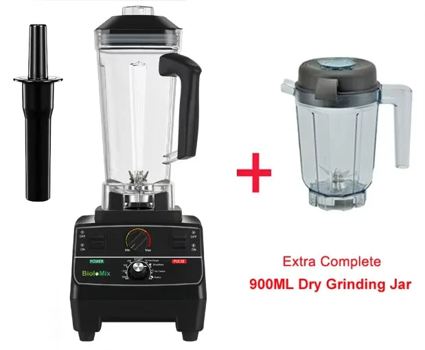 BioloMix 2200W Smart Timer Blender Features Pre Programmed Functions 2L BPA Free Container Perfect for Juicing Smoothies and Ice