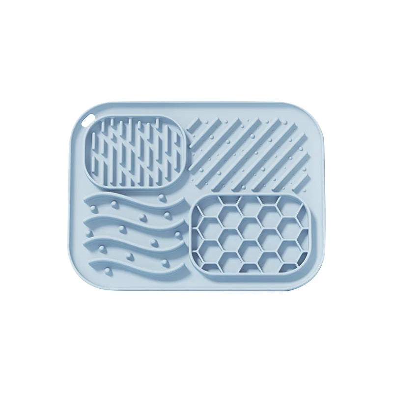 Silicone Pet Slow Feeder Mat Anti-choking Pet Lick Mat for Dogs Non-slip Dog Slow Food Plate with Suction Cups Pet Supplies