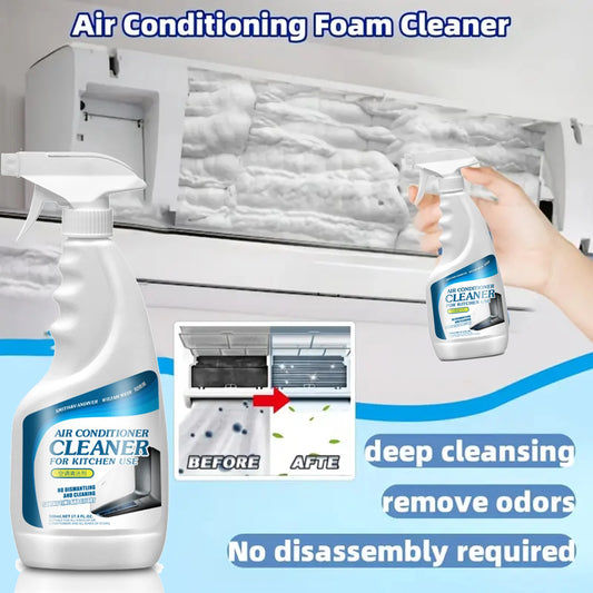 New 500ML Air Conditioner Foaming Cleaner Spray Deodorizer Professional Household Outside Machine Cleaning Foam Spray Deodorizer