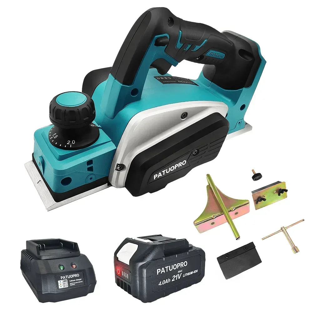 82 mm draadloze elektrische handschaafmachine 15000 tpm oplaadbaar elektrisch houtsnijgereedschap voor doe-het-zelf meubels voor Makita 18V-accu