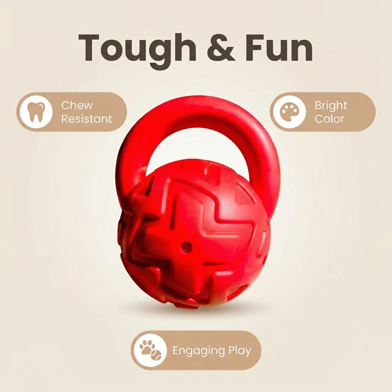 TPR Dog Squeaky Toy Pet Chew Toy for Small Medium Dogs Bite-resistant Interactive Puppy Ball Toy Dog Accessories