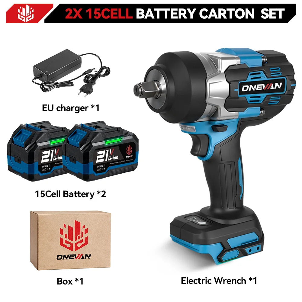 ONEVAN 2800N.M Torque Brushless Electric Impact Wrench 5 Speed Cordless Wrench Screwdrive Power Tool  For Makita 18V Battery Pin