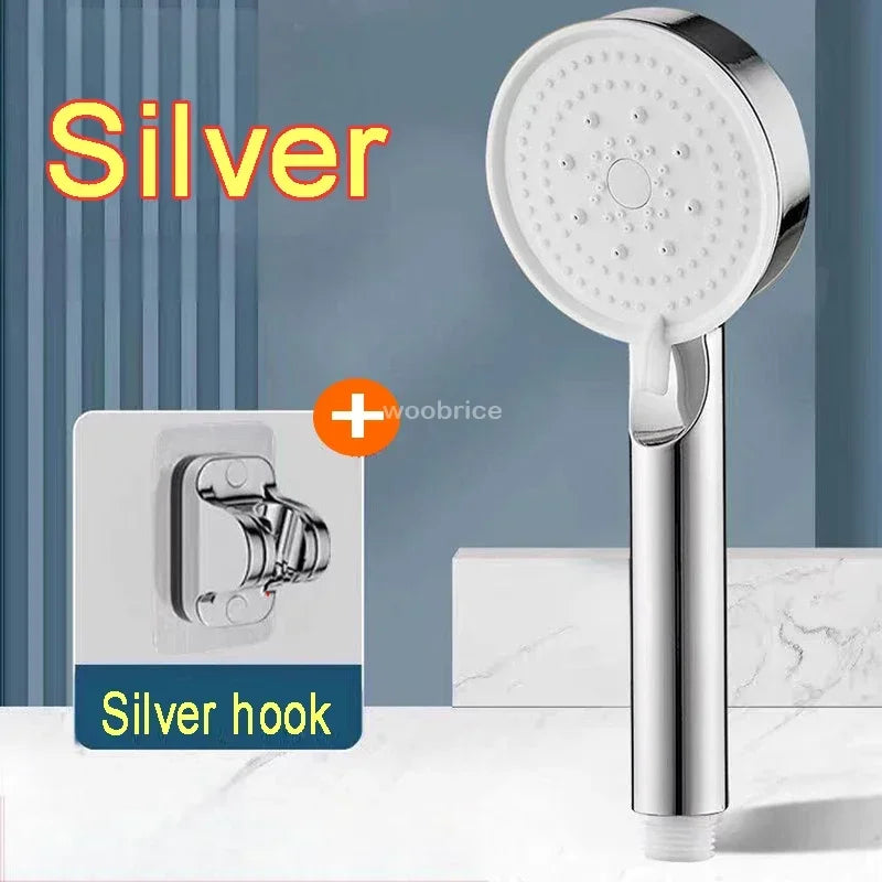 5 Modes Shower Head High Pressure Shower Head Water Saving  Adjustable High Pressure Shower Head Set Bathroom Accessories