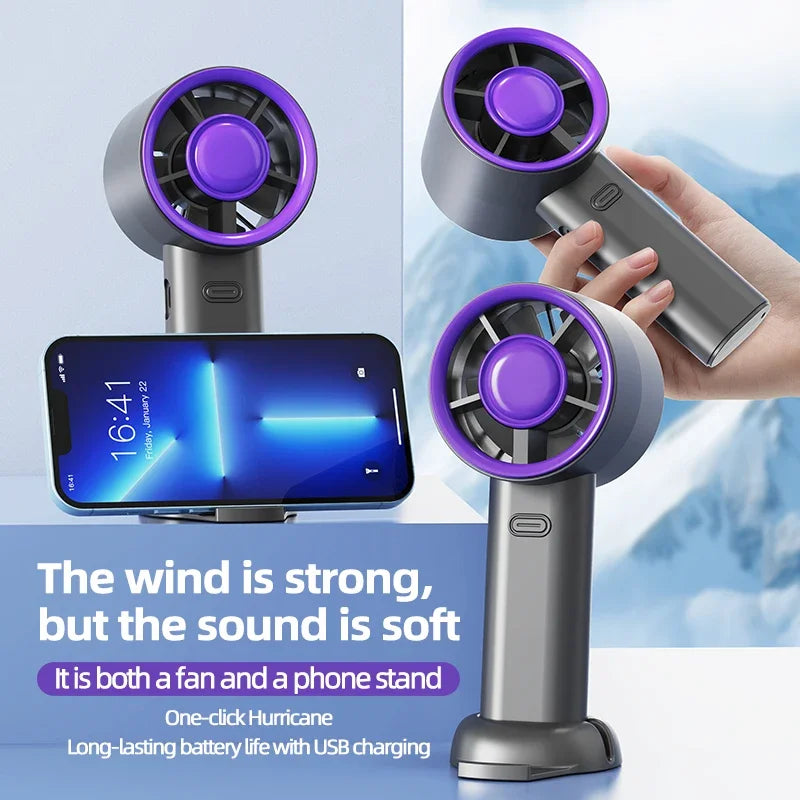 Lenovo Mini Handventilator USB Snellaadbaar Draagbare Luchtkoeler Stille Persoonlijke Hogesnelheidsventilator voor Reizen en Buitenactiviteiten