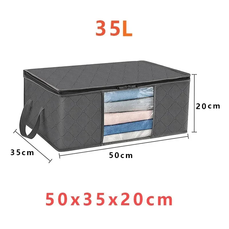 Foldable Large Capacity Storage Bag Clothes Blanket Storage Bags Storage Containers for Organizing Bedroom Closet Clothing