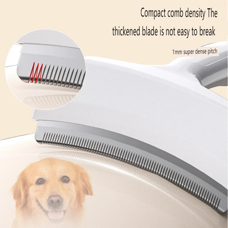 ABS Pet Dog Knotting Comb Curved Cat Hair Remover Long Handle Pet Brush for Cats Dogs Kitten Grooming Supplies Pet Supplies