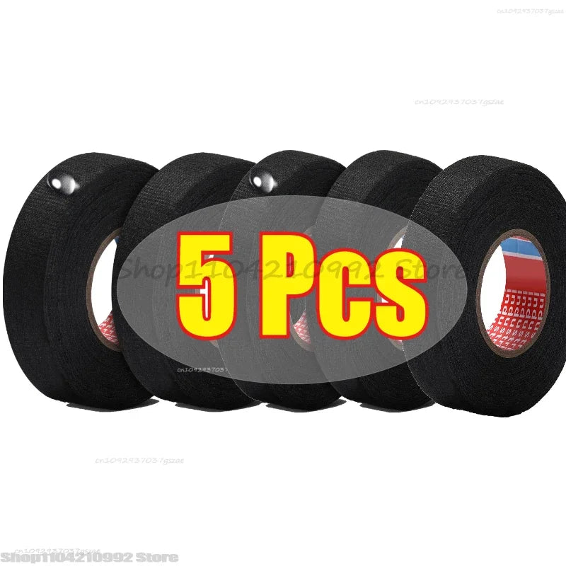 Electrical Insulating Tape Automotive Cloth Tape Waterproof Heat-resistant Harness Bundle Electrical Wiring Fabric Cloth Tapes