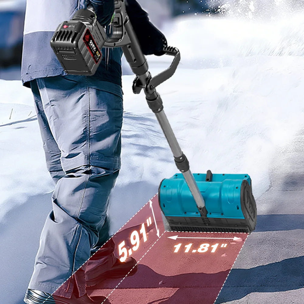 ONEVAN 20000RPM Brushless Electric Snowplow Cordless Snow Shovel Snow Sweeper Courtyard Street For Makita 18V Battery Pin