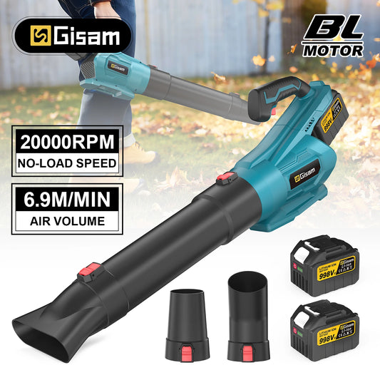 Gisam 20000RPM High Power Brushless Electric Air Blower Ventilator Fan Leaf Snow Dust Power Tool for Makita 18v Battery Pin