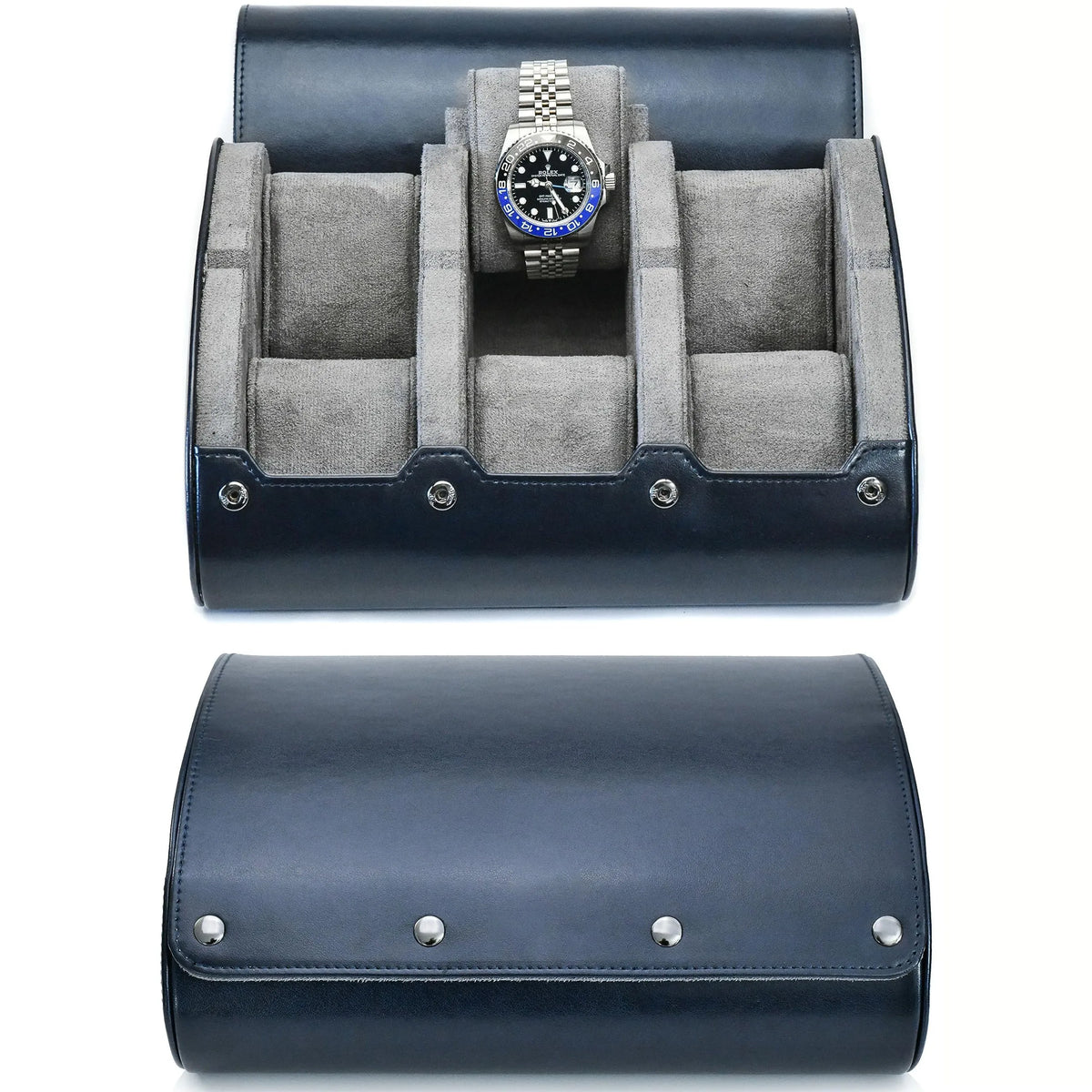 Watch Travel Case ,6 Slot Watch Roll Travel Case Organizer Display - PU Leather Watch Case - Watch Organizer  for Men & Women