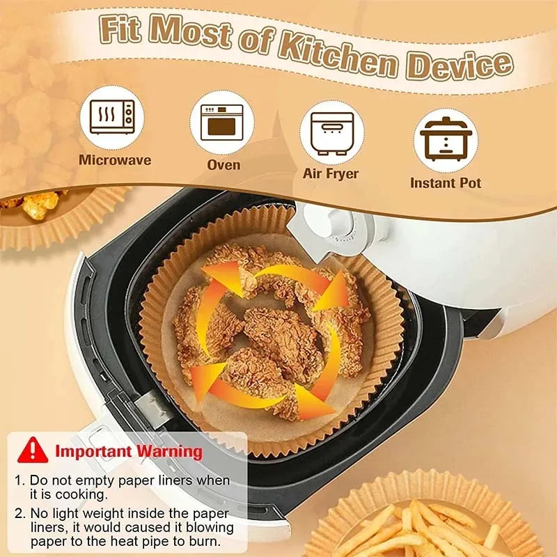 Air Fryer Paper Aerogrill Parchment Paper for Air Fryer Liner Airfryer Baking Cooking Paper Air Fryer Accessories Baking Tool