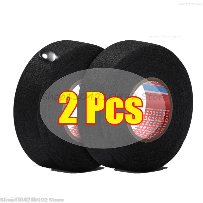 Electrical Insulating Tape Automotive Cloth Tape Waterproof Heat-resistant Harness Bundle Electrical Wiring Fabric Cloth Tapes