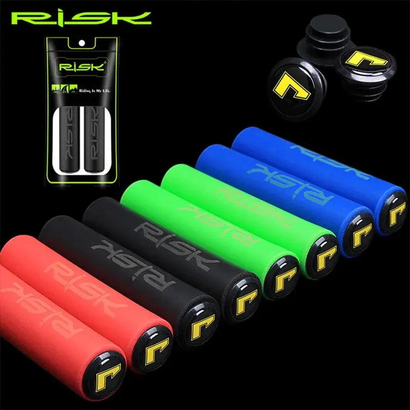 RISK Ultralight Anti-skid Soft Bike Handlebar Grips for BMX MTB Cycling Accessories - Non-slip Bicycle Grips Handle Cuffs Cover