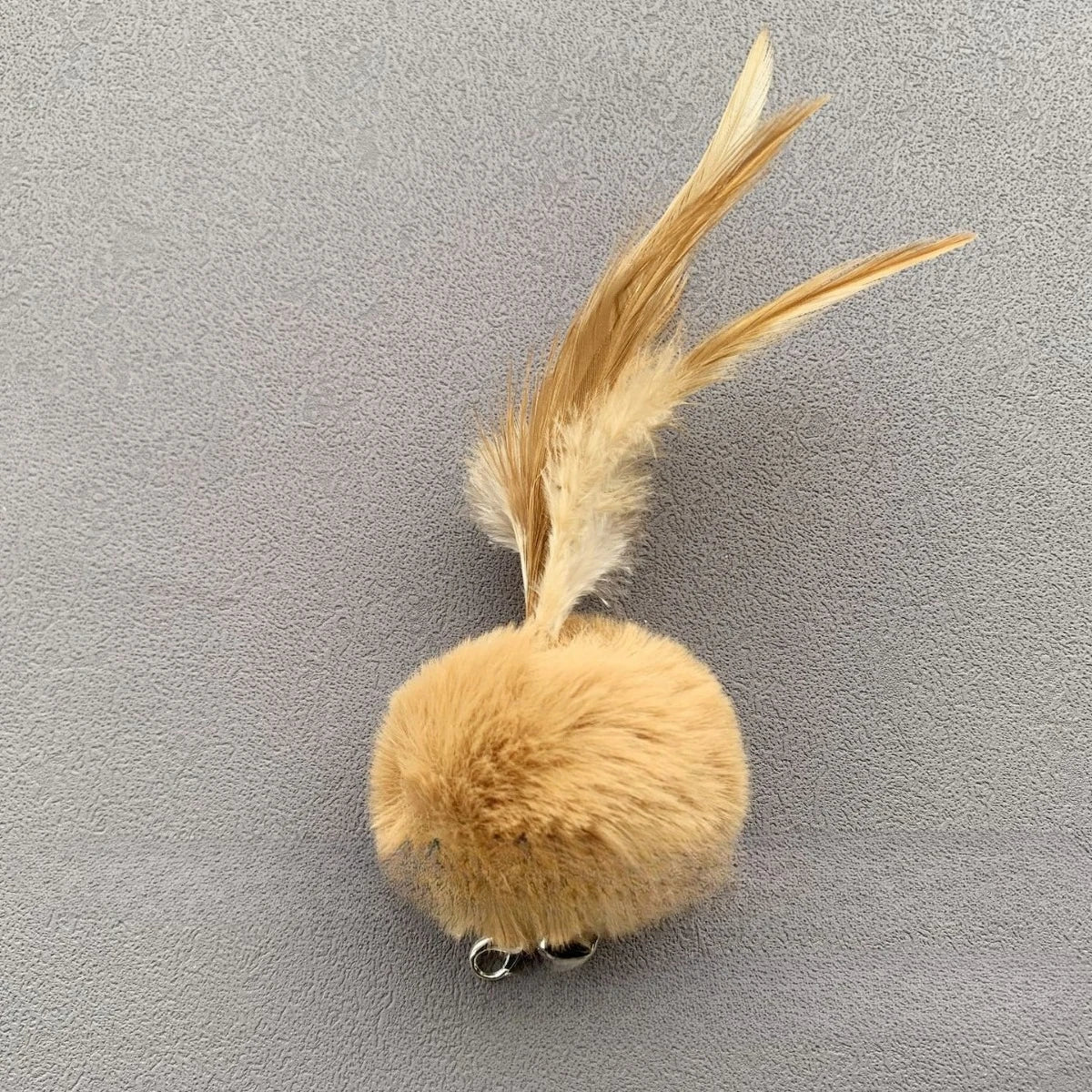 2 jouets pour chat en forme de bâton plume et balle en peluche, couleurs aléatoires, têtes interchangeables, jouet interactif pour chaton