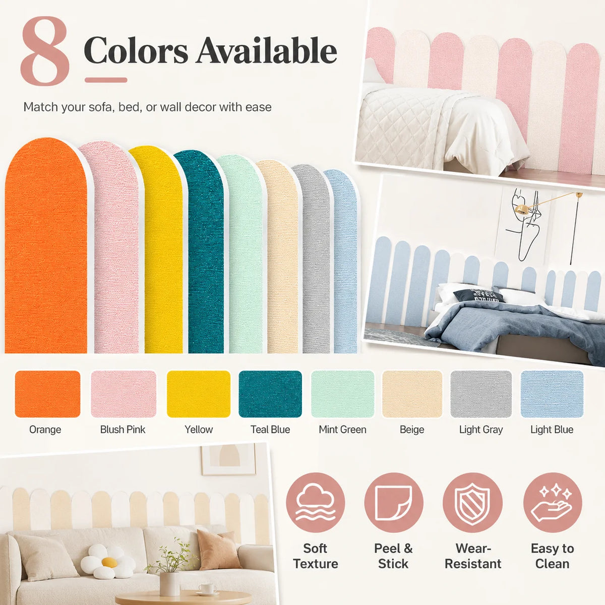 Self Adhesive Cat Scracher Wall Protector Pads Thickened Scratch Resistant Peel Stick Panels for Bedroom Sofa Decor 60x15cm